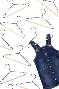 Mustard Made Kids Top Hangers in Navy Pack of 10