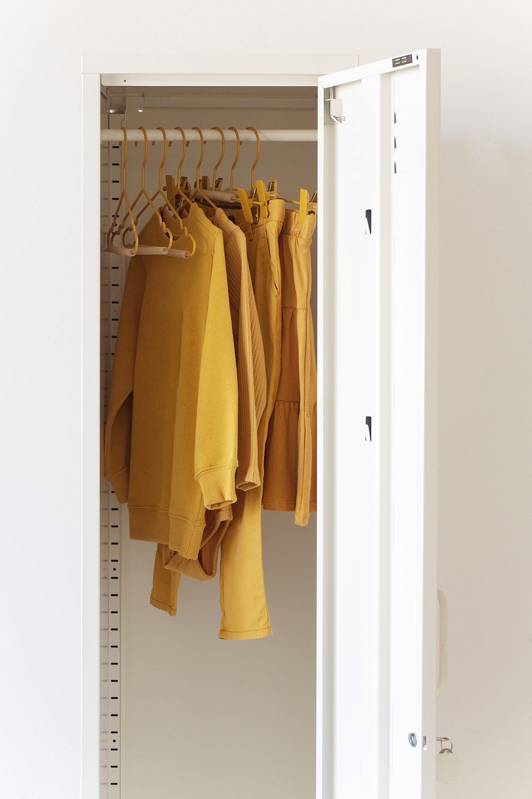 Mustard Made Kids Top Hangers in Mustard Pack of 10