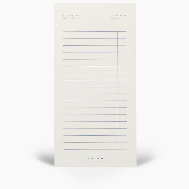 To Do list Notepad with lines and 'NOTEM' branding on a white background