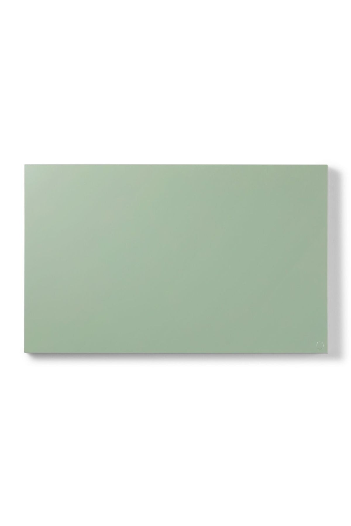 Rectangular green storyboard on a white background