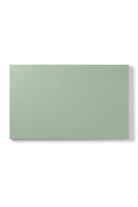 Rectangular green storyboard on a white background