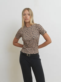 By Signe Sime T-shirt Leopard Organic Cotton