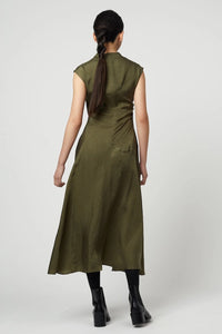 Atelier Delphine Twisted Dress Hunter Green