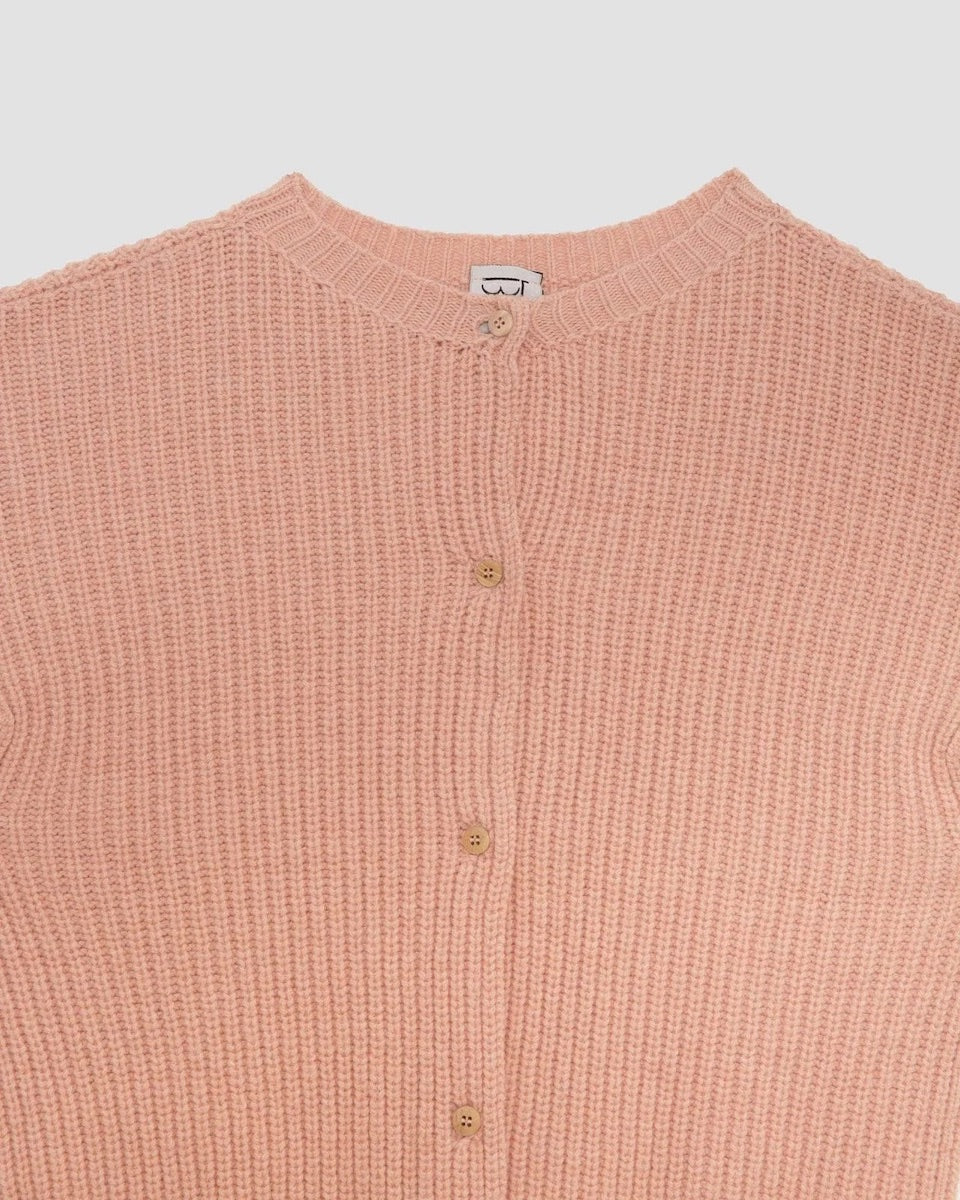 Baserange Mea Cardigan Pink Fa Recycled Wool – Burke Mercantile