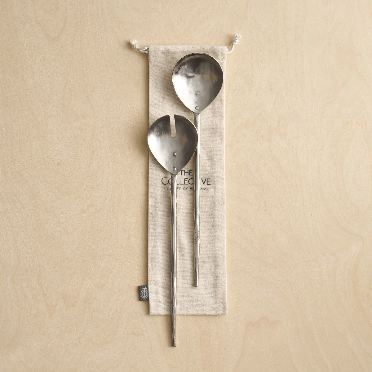 Forge Pewter Salad Servers - S/2