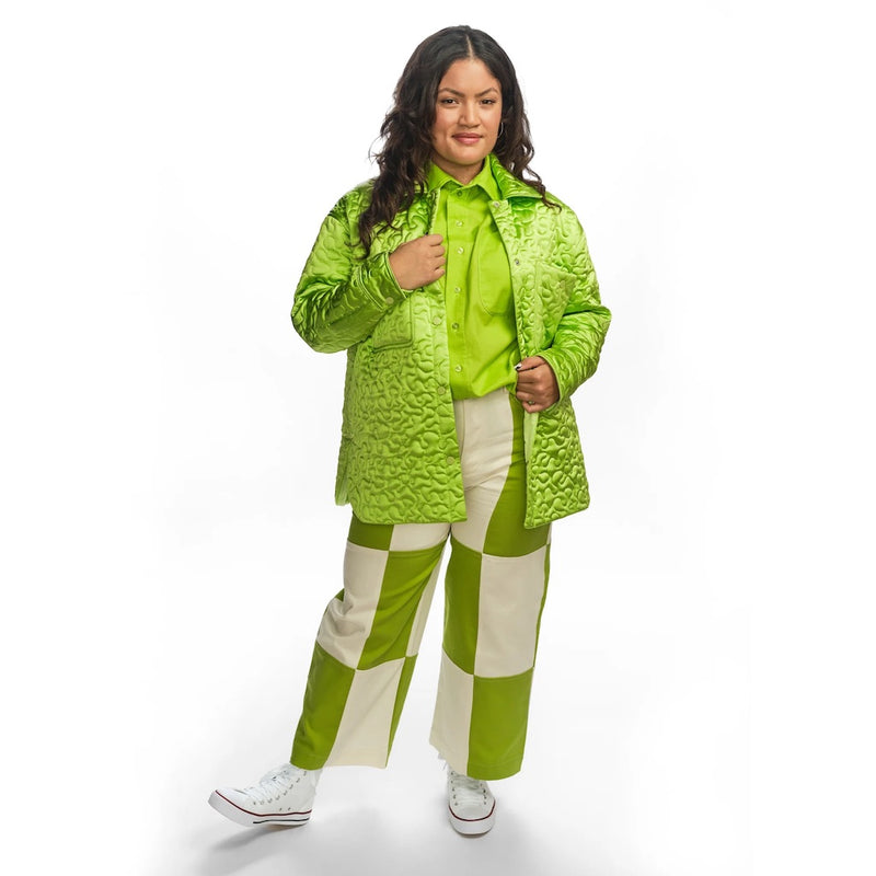 BOYKO Quilted Billie Jacket Lime