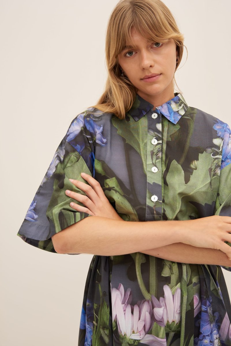 Kowtow Clothing Bloom Dress Delphinium