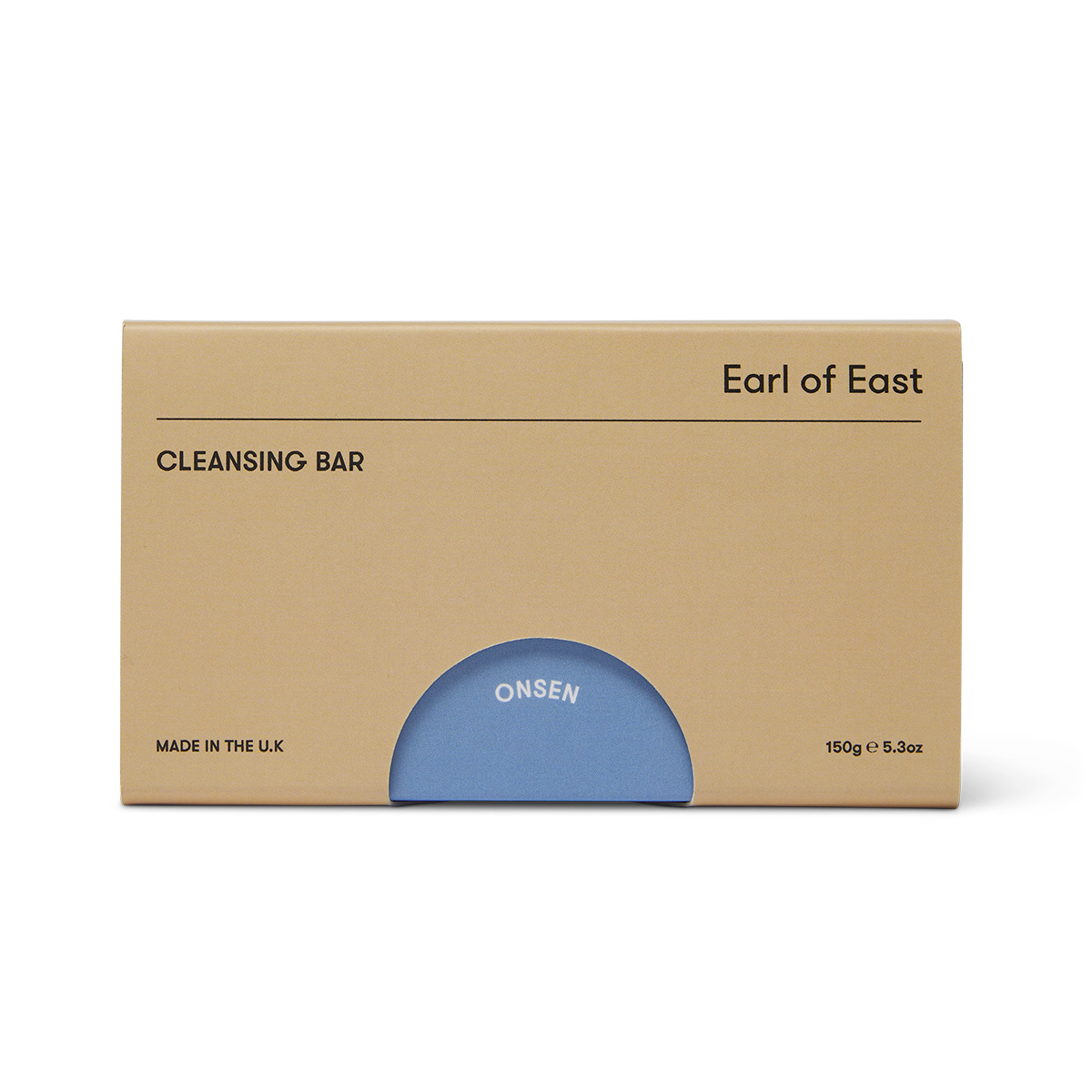 branded cardboard box for an Earl of East Onsen Cleansing Bar