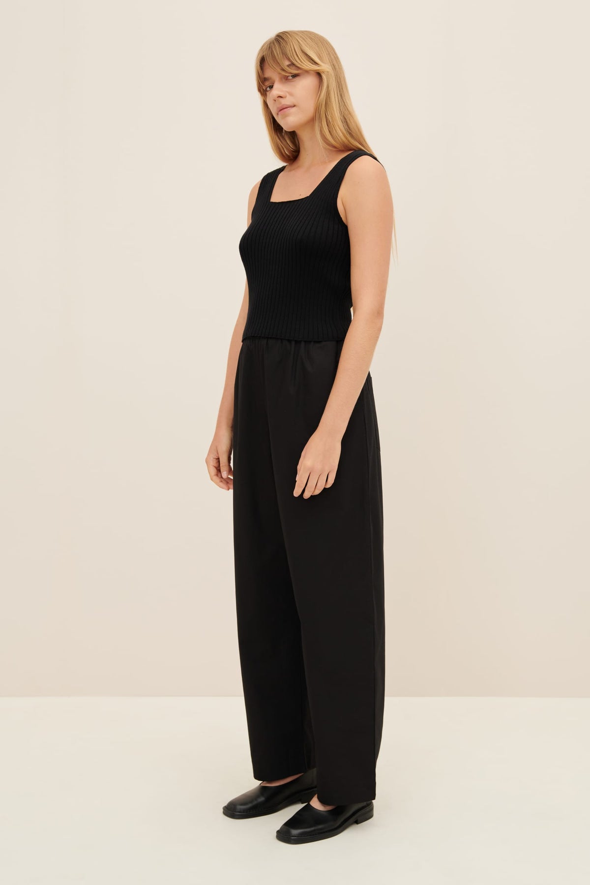 Kowtow Clothing Delta Singlet Black