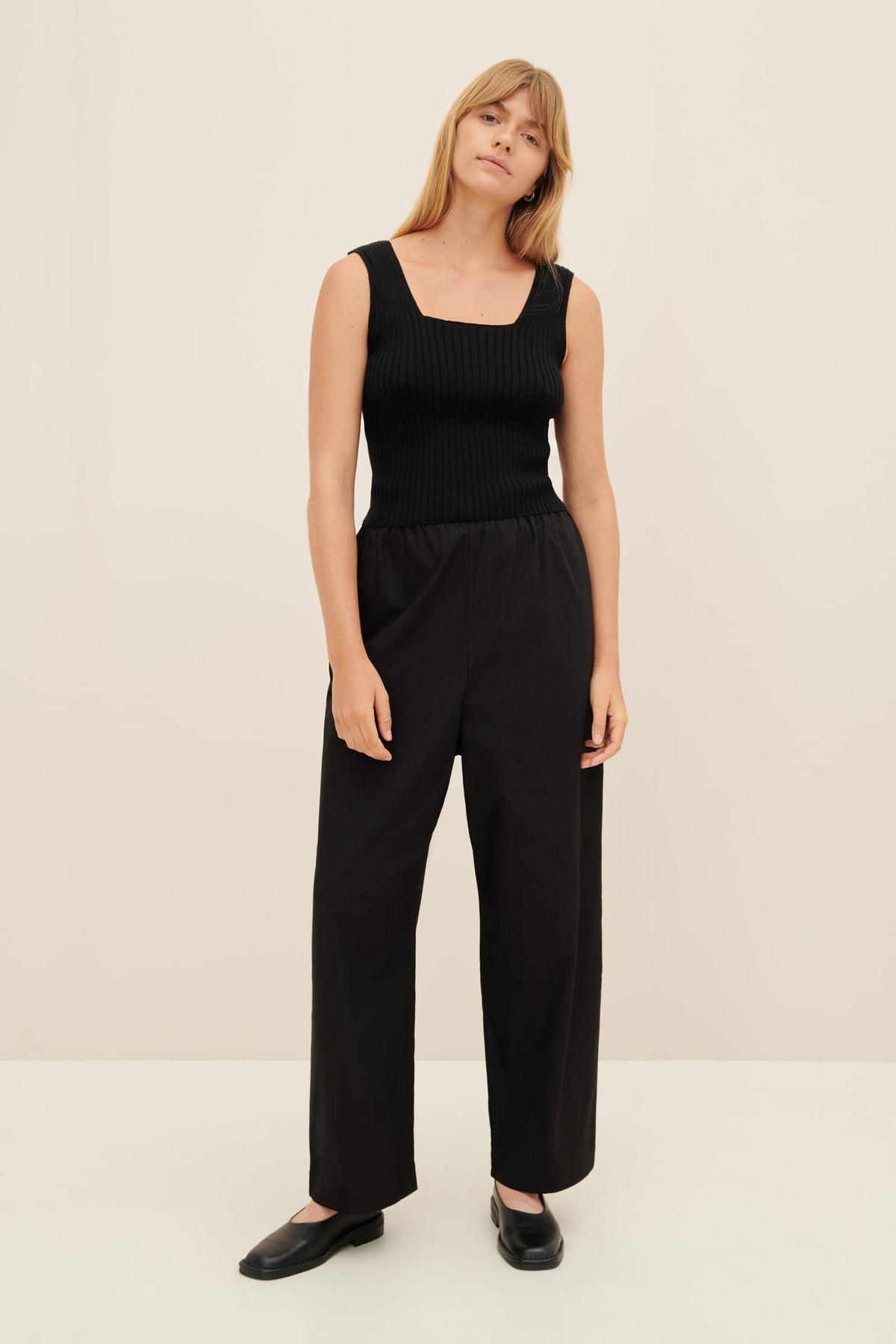 Kowtow Clothing Delta Singlet Black