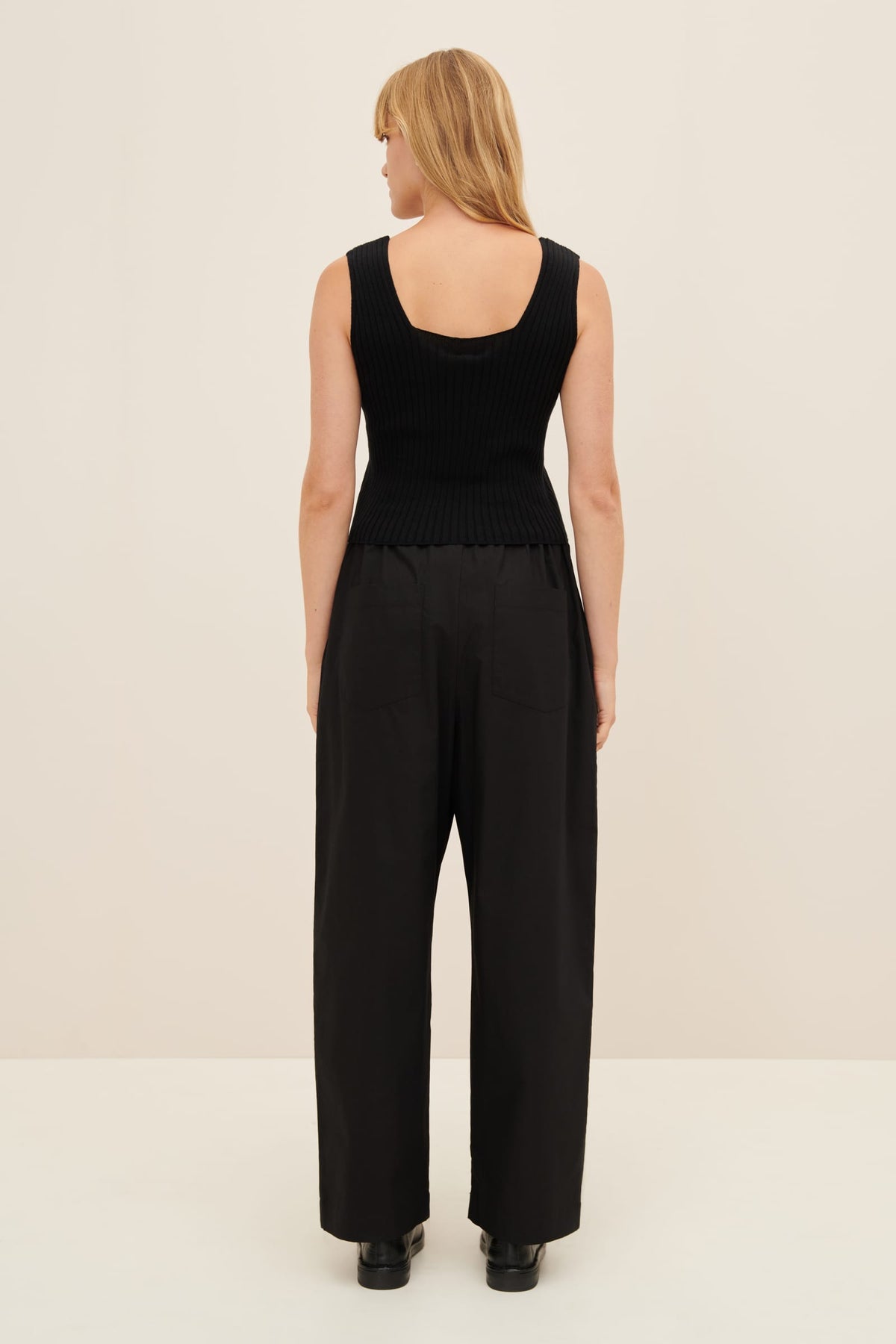 Kowtow Clothing Delta Singlet Black