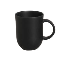 Black mug on a white background