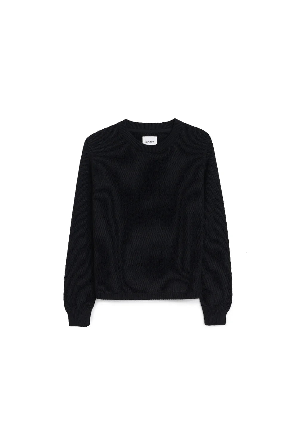 Black sweater on a white background