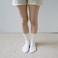 Nishiguchi Kutsushita American Sea Island Cotton Socks Ivory