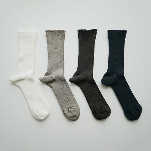 Nishiguchi Kutsushita Linen Ribbed Socks