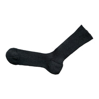 Nishiguchi Kutsushita Linen Ribbed Socks Charcoal