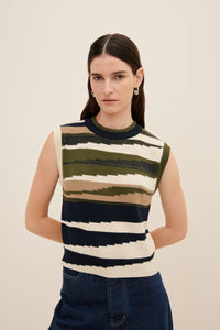 Kowtow Landscape Knit Vest