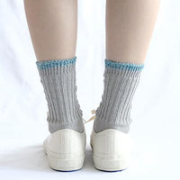 Nishiguchi Kutsushita Silk Cotton Socks Light Gray