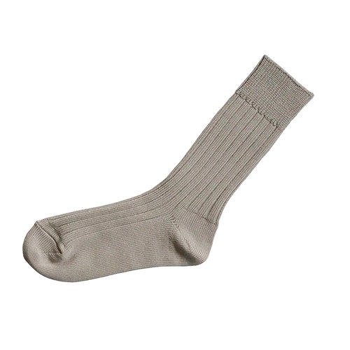 Grey cotton sock on white background