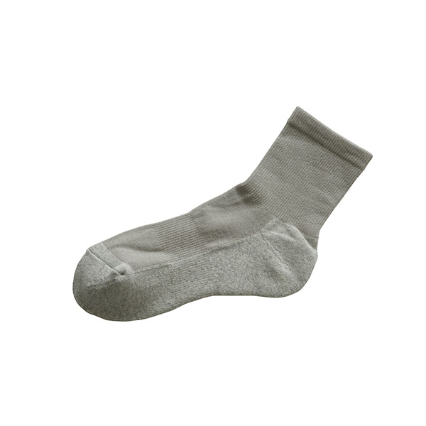 Light grey ankle sock on a white background