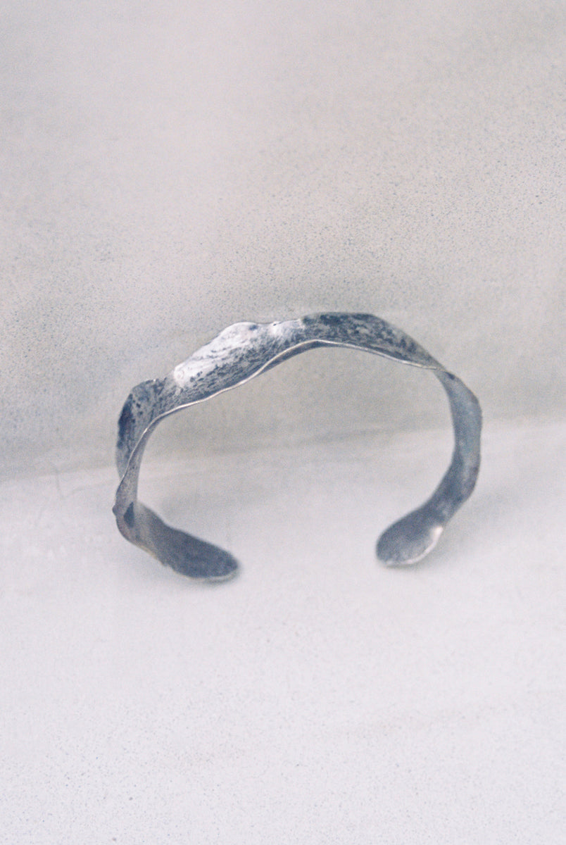 Danica Stamenic Vintage Wrinkled Sheet Cuff Bracelet Sterling Silver