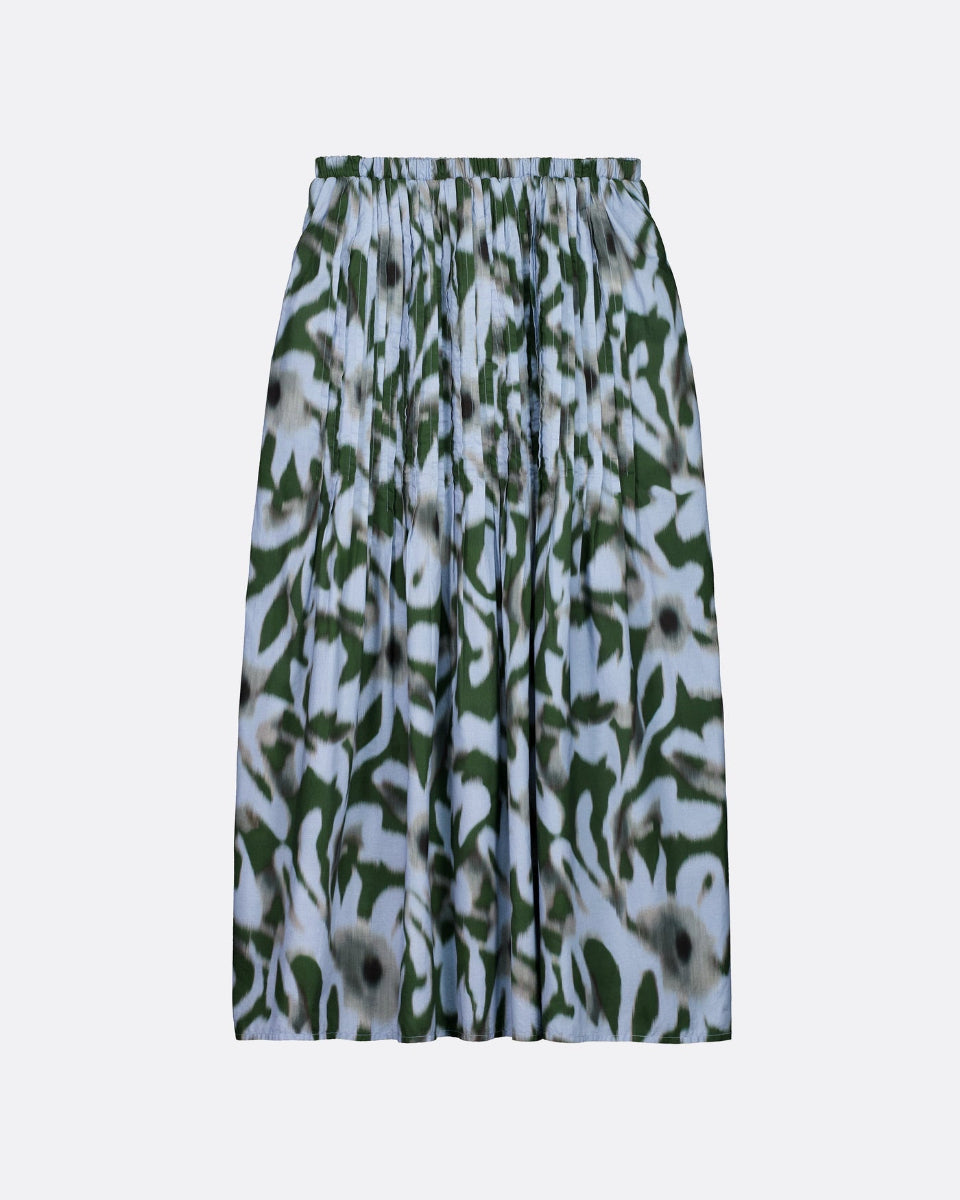 Floral patterned skirt on a white background