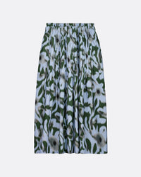 Floral patterned skirt on a white background