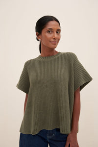 Kowtow Sofia Knit Top Olive