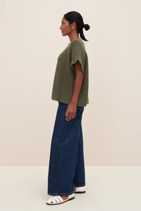 Kowtow Sofia Knit Top Olive