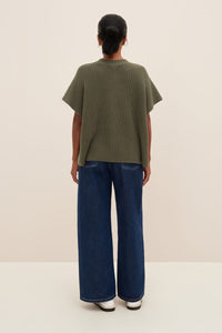 Kowtow Sofia Knit Top Olive