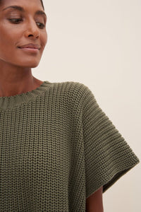 Kowtow Sofia Knit Top Olive