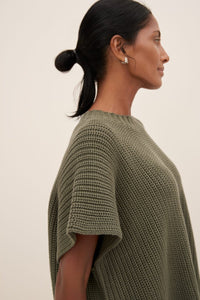 Kowtow Sofia Knit Top Olive