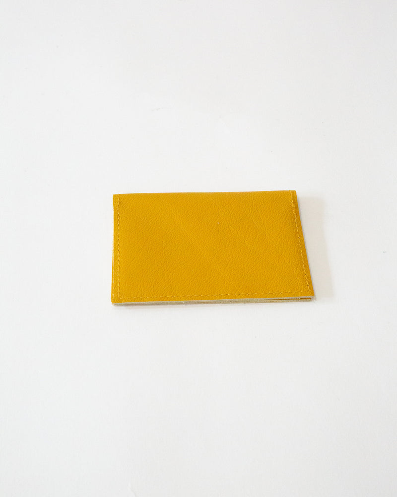 Erin Templeton Card Case Wallet Mustard Yellow Leather