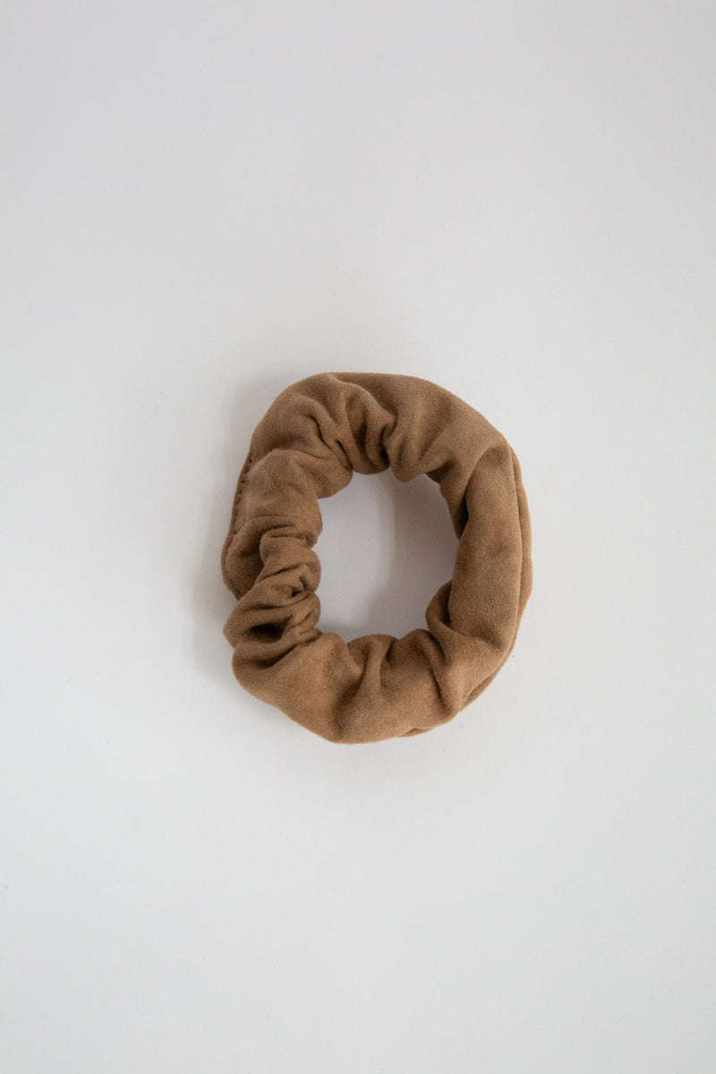 Erin Templeton Recycled Leather Scrunchie suede