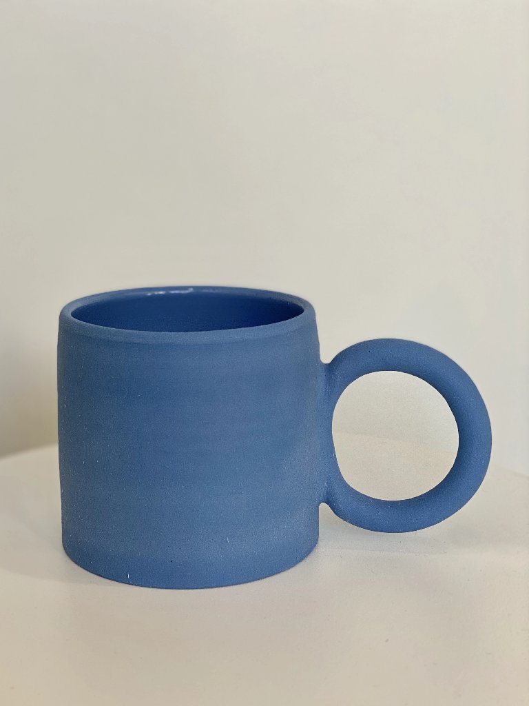 Ekua Ceramics Circle Mug Blue
