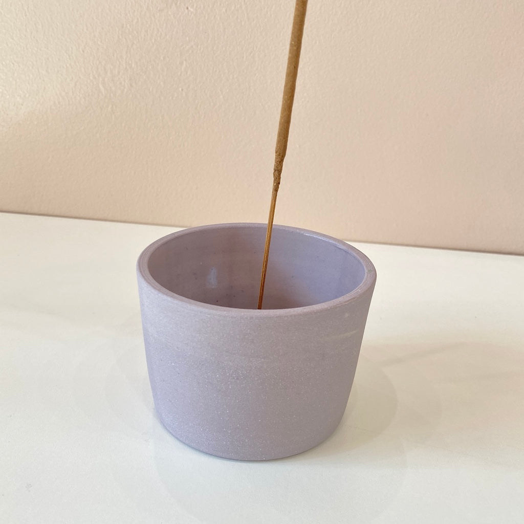 Ekua Ceramics Incense Burner Bowl Lavender