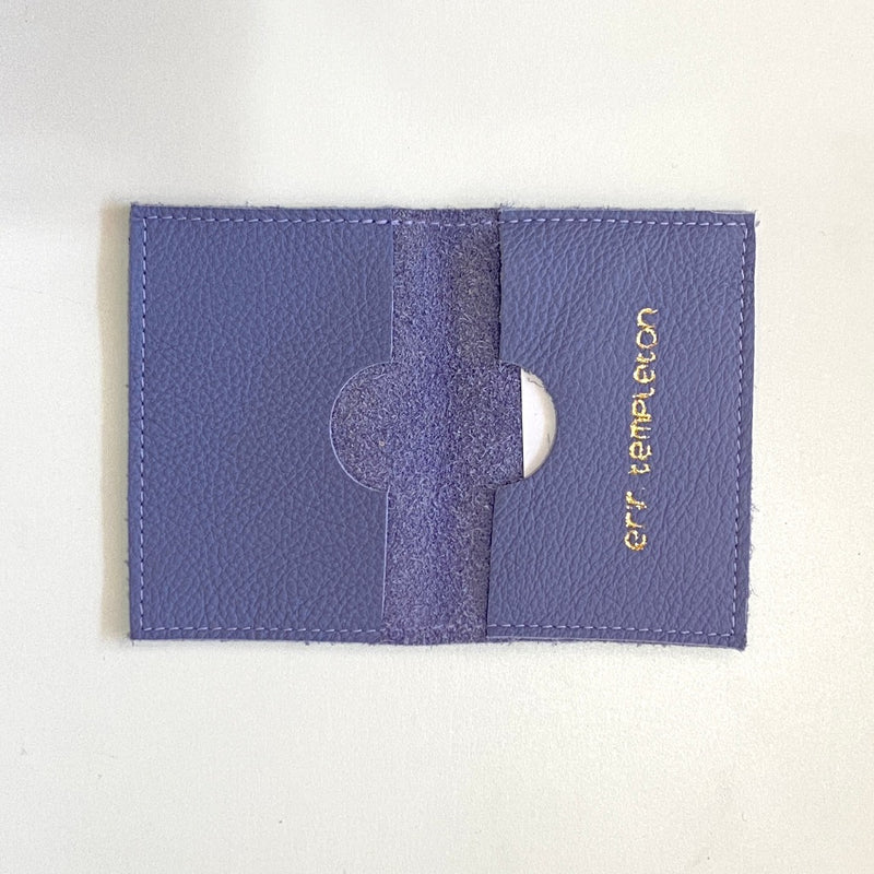 Erin Templeton Card Case Lilac Leather Wallet
