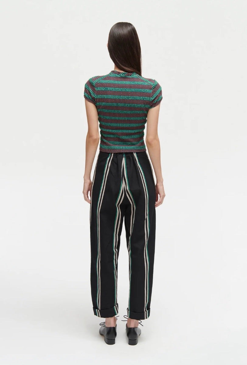 New Look Khaki Diagonal Zebra Print Wide Leg Trousers | littlewoods.com